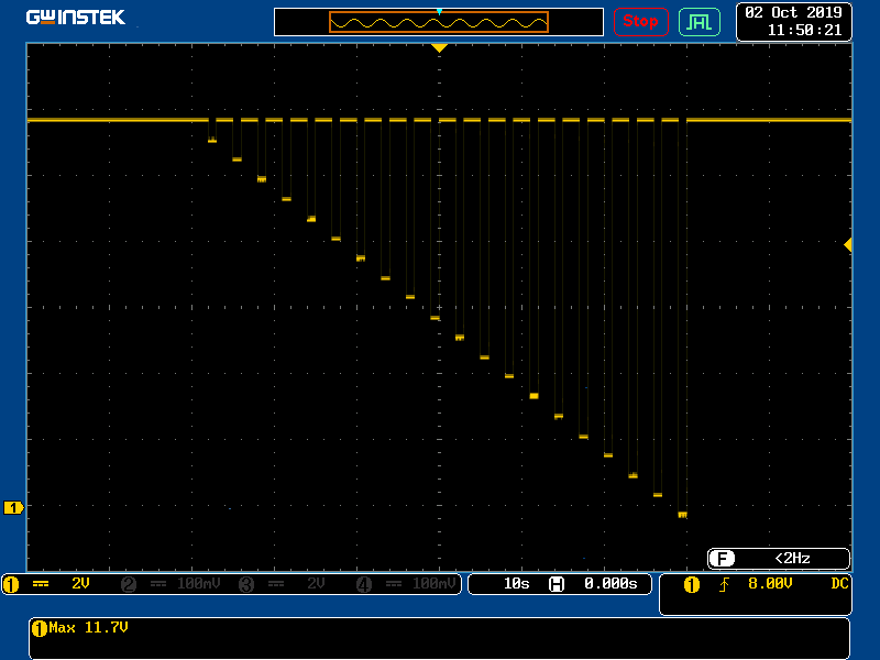 Reset behavior at voltage drop by ASR-2000